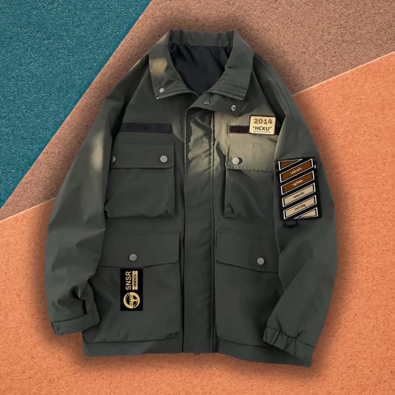 Jaket Parka Civir War Two Mat Taslan Waterproof Outdoor Pria Dewasa Nyaman Panjang Keren Kekinian 3