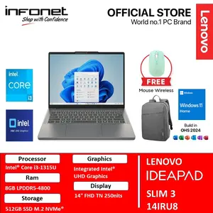 LENOVO IDEAPAD SLIM 3 I3 1315U 8GB 512GB SSD 14" FHD WINDOWS 11 OFFICE