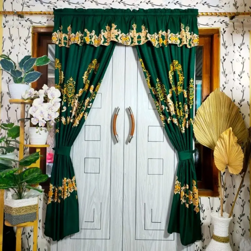 GORDEN SERUT PINTU DAN JENDELA PAKET HEMAT 100 RIBU DAPAT 5 PCS BAHAN KATUN MOTIF ELEGANT Tali 1