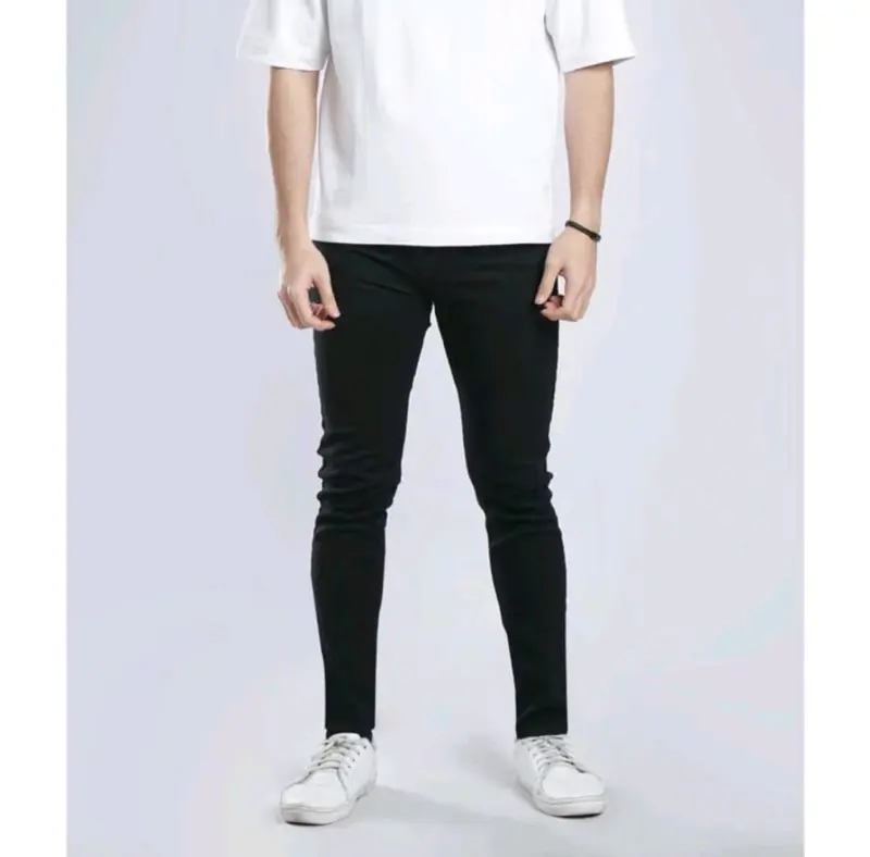 Celana Jeans Pria Panjang Warna Abu Abu Grey Model Slimfit Skinny Bahan Stretch Elastis Premium 2