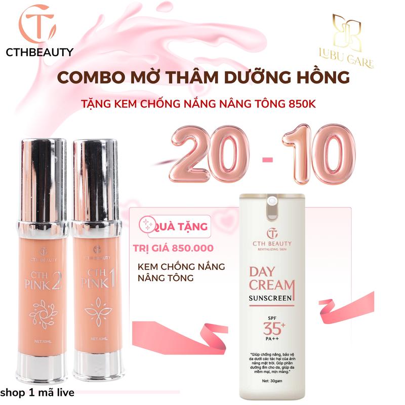 Kem Mờ Thâm + Dưỡng Hồng Đa Năng vùng môi và các vùng da giống môi CTHPink   - Hồ Thương CTH beauty Skincare Cosmetic Son