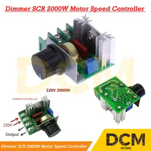 Dimmer SCR 2000W Motor Speed Controller 220V AC PWM Regulator