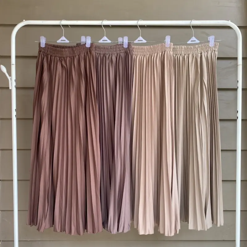 Rok Plisket Premium Grade A - Rok Panjang Untuk Wanita Dewasa 7