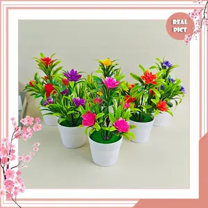 UNICO Bunga Teratai Ornamen Tanaman Pohon Bonsai Flower Pot Bunga plastik Buatan Hias Dekorasi PBP15