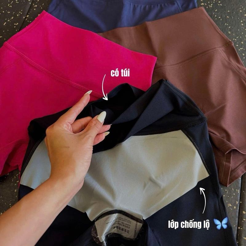 [QUẦN ĐÙI] CHARM . Quần Short Đùi Thể Thao Chất Thun Lạnh CREORA Cao Cấp. Có Thêm 1 Lớp Vải Chống Lộ Trong Quần. Thích Hợp Cho Các Môn Thể Thao: Yoga, Pilates, Tập Gym, Đạp Xe , Running... - BRUN