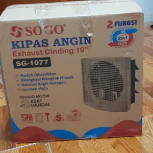 SOGO - Exhaust Fan Dinding + Dudukan Gantungan installasi Tanpa Bobok Tembok