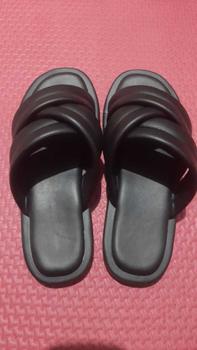 Product Review of Sandal Wanita Big Size Jumbo Size Silang 3 Request Kaki Gemuk Panjang Pendek Coklat Black Sendal from c**a 0