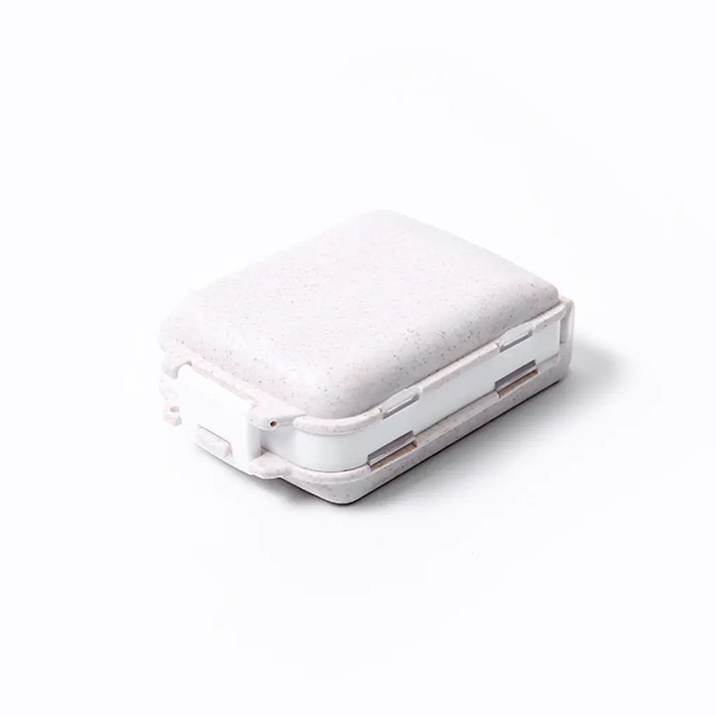Pill Box Sealed Portable Container Collapsible Tablet Organizer Storage Divider Hiking Indoor Outdoor Dispenser