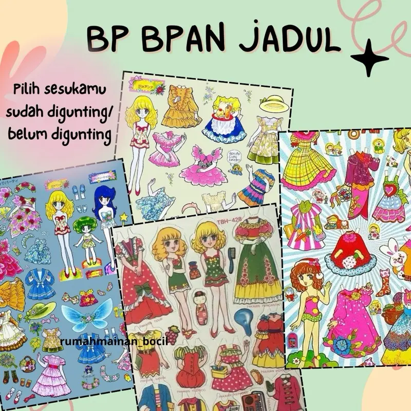 PAPERDOLL BP BPAN PAPER DOLL ORANG ORANGAN KERTAS MAINAN KERTAS BEPE BEPEAN KERTAS 0