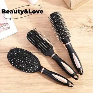 SISIR RAMBUT SALON BULET BLOW-PER SET/Sisir Rambut Anti Kusut / Sisir Rambut Hitam Anti Statis Kusut Pijat Kepala/