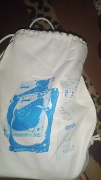 Product Review of Tas Serut String Bag Kanvas Tebal Wave to Earth Band Rock Indie Ukuran 30x40 from S**a 0