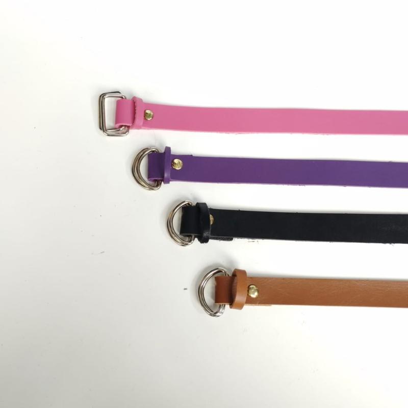 Ikat pinggang anak wanita mini Korea Style / sabuk cewe fashion Cewek Coklat Elegan Gesper Hitam Pink Putih Belt tk kuromi 1