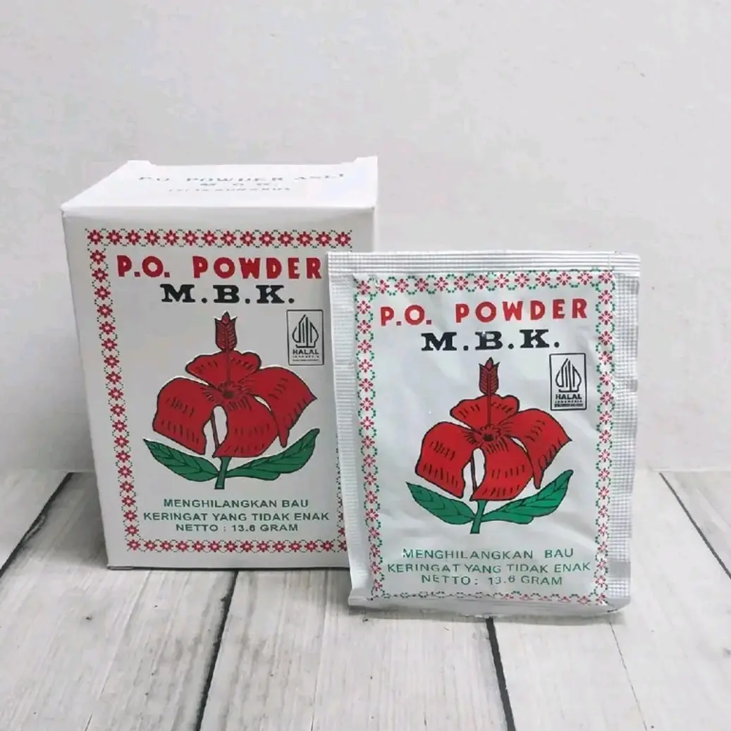 MBK POWDER PUTIH merupakan bedak yang dapat mengurangi bau keringat yang tidak enak untuk pria dan wanita. Gunakan produk ini pada pagi hari atau setelahnya