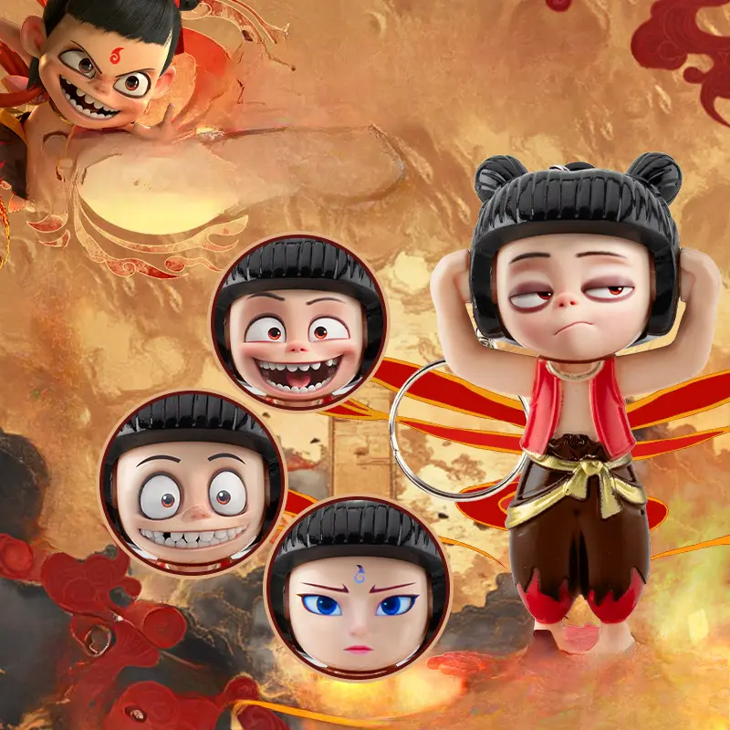 Dây Chuyền Chìa Khóa Búp Bê Thay Đổi Khuôn Mặt 0