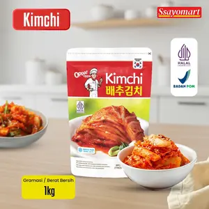KIMCHI Oppa Sawi Fresh / Kimchi Halal / Kimchi Korea 100G 200G 1KG - Makanan Korea
