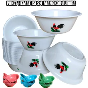 Paket hemat isi 24 mangkok plastik AURORA  atau mangkok bakso food grade