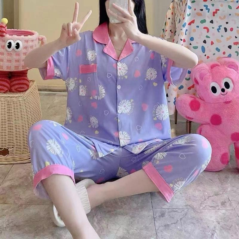 PIYAMA CP (Kode B) PREMIUM BAHAN KATUN PREMIUM | Setelan Piyama Celana Panjang Wanita | Piyama Motif lucu 2