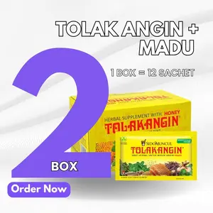 (2 BOX) Tolak Angin + Madu isi 12 Sachet @5ml