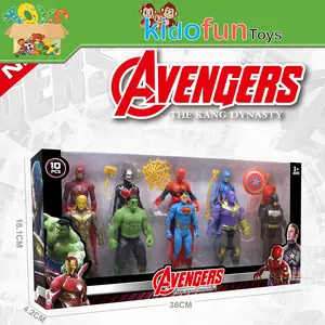 Mainan Avengers SuperHeroes Campur DC Set isi 10pcs / 5pcs / 1pcs Besar Action Figure Pajangan / Hiasan Kue