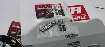 Product Review of NSA COVER KIPAS SPINER TYPE BINTANG BLACK SERIES Beat Scoopy Vespa Mio Filano Fazzio TUTUP PELINDUNG KIPAS RADIATOR Universal Baut Gold Motor cover  radiator Motorcycle Orange from 𝓐**𝔂 1