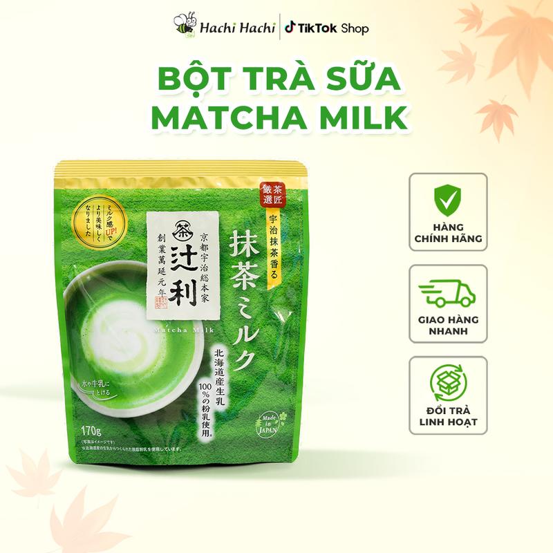 [DATE T1/2027] Bột pha sẵn matcha latte Matcha Milk Kataoka 150g/170g - Hachi Hachi Japan Shop