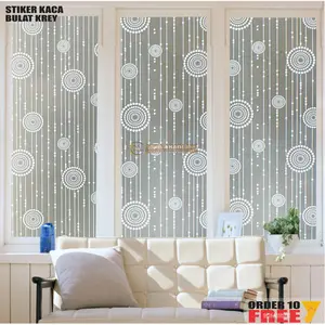 Stiker Kaca Jendela Rumah Tidak Tembus Pandang 45 cm x 1 Meter