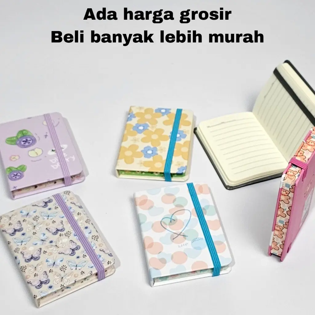 SOS Buku Notes Tali A7 (100K) Fancy / Buku Catatan / Note book/Notebook