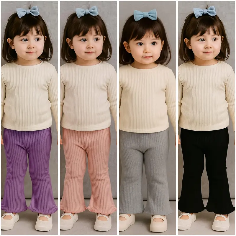 CELANA LEGING ANAK  CUTBRAY BAHAN RIB KNIT CELANA ANAK SANTAI, CELANA ANAK HARIAN.