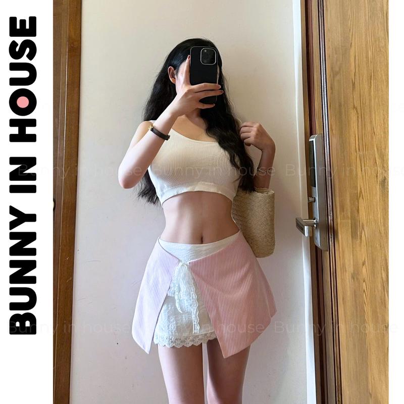 Chân váy Ballet BUNNY IN HOUSE V03 form Ngắn phối ren có quần bảo hộ mini skirt 4