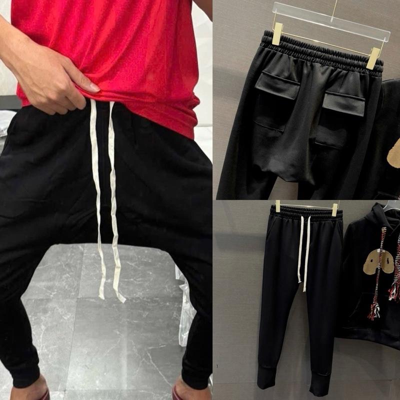 Quần nỉ jogger nam TA89 nỉ da cá trơn phối nắp túi sau mông và mông đũng rộng ống bó đơn giản basic boy phố