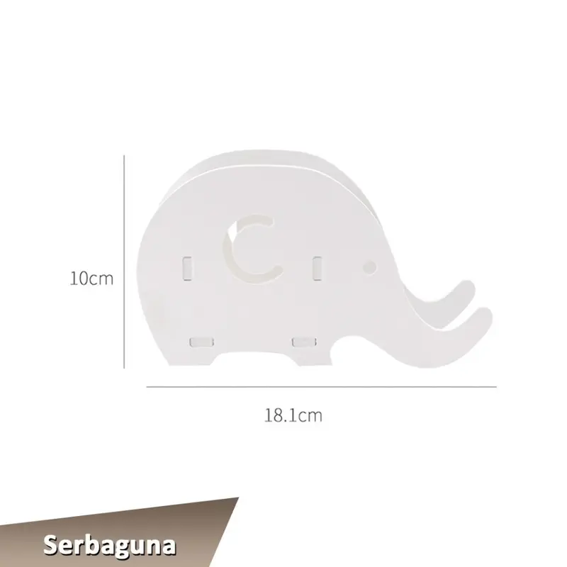 DHWE Rak Pensil Multifungsi Bentuk Hewan Gajah Desk Organizer & Phone Holder 6