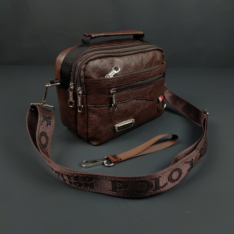 POLO AMSTAR - Handbag Pria Wanita Bahan kulit PU Multifungsi Bisa Selempang Clucth Bag Tas Tangan 5