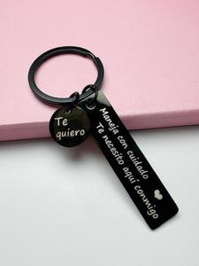Llavero Conduce Seguro, Te necesito aquí conmigo Dije en español para Él Ella, Te amo Regalos para Novio Esposo Cumpleaños