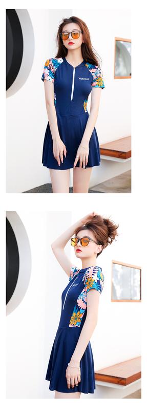 Product Introduction of New Swimsuit Women's Dress Style Boxer Style Beach Swimming Equipment Slim Fit Slimming Vacation Hot Spring Lady 8