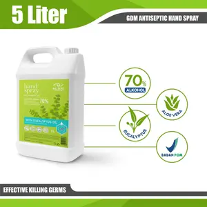 GDM Hand Sanitizer Cair 5 Liter Dengan Kandungan Eucalyptus BPOM