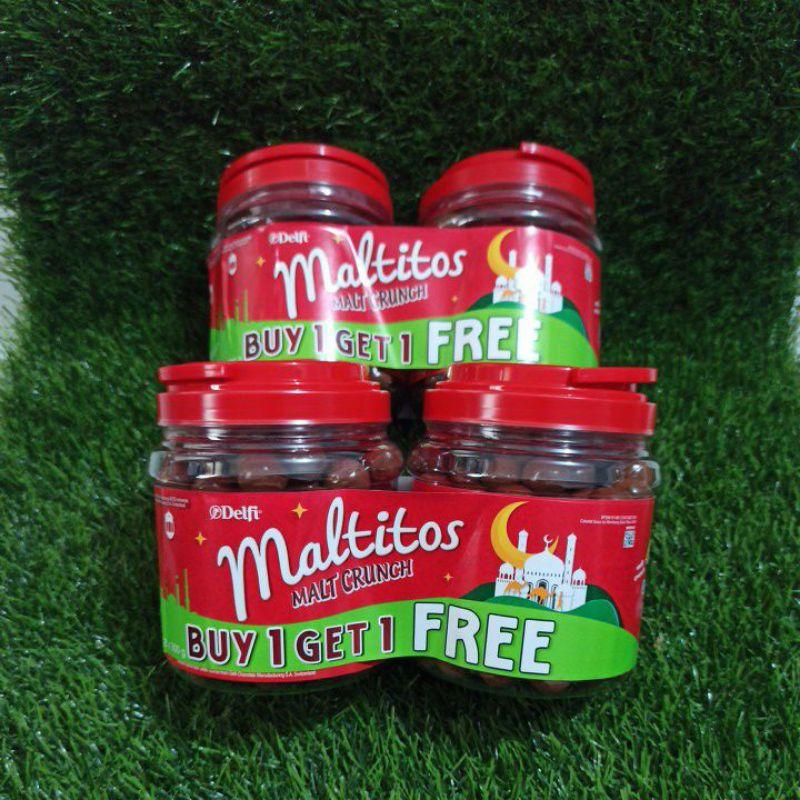delfi maltitos malt crunch kemasan toples get 1 free 0