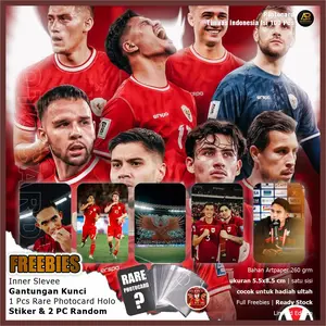Photocard Timnas Indonesia Senior isi 100 Pcs Fanmade | Bonus Ganci, Rare Card, 2 PC random, Stiker dan Iner Sleeve | Bisa COD, Langsung kirim