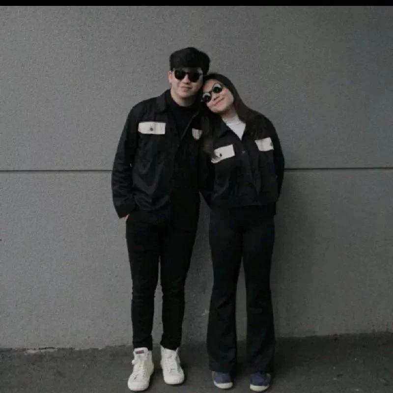 Isi 2 Jaket Couple Pasangan Terlaris Sweater Couple Polos hoodie Couple Pasangan Baju Couple Wanita Panjang 2