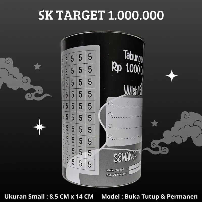[ BISA COD ] CELENGAN TARGET MURAH 5K TARGET 1 JUTA CELENGAN TARGET BUKA TUTUP CELENGAN SEDEKAH SUBUH TABUNGAN UANG 2