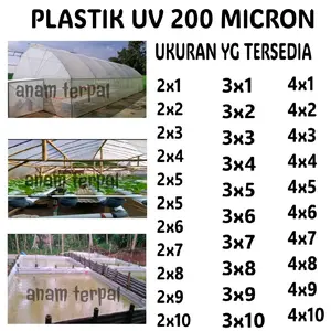 plastik uv dijahit+kancing tebal 200micron