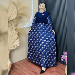 JUMBO Gamis Najwa Bahan Rayon untuk Wanita Muslim Dress Dewasa Lebaran Remaja - Ukuran XL dn XXl - Motif, Panjang, Syari