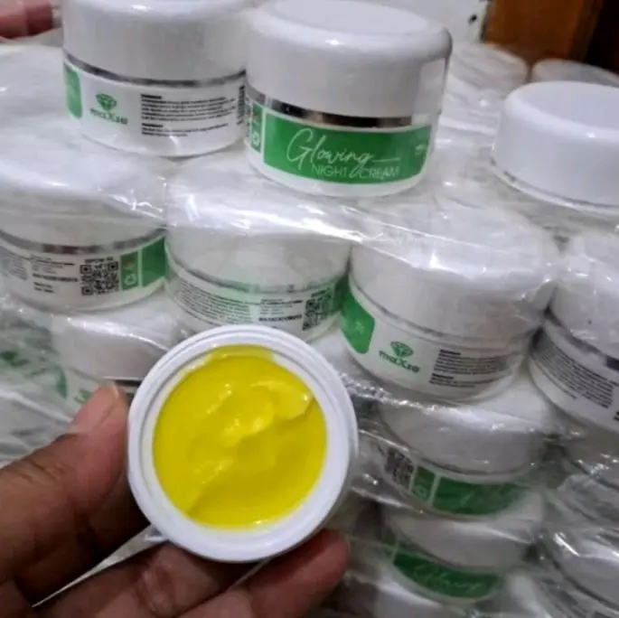 Cream maxie glow skincare...nigh cream maxie ...cream hijau...1produk 3