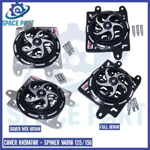 Paketan Cover Kipas Spineer Plus Cover Radiator Untuk Motor Vario 125 Vario 150 Pcx 150 Adv 150 Spinner Motor Kipas Radiator Motor