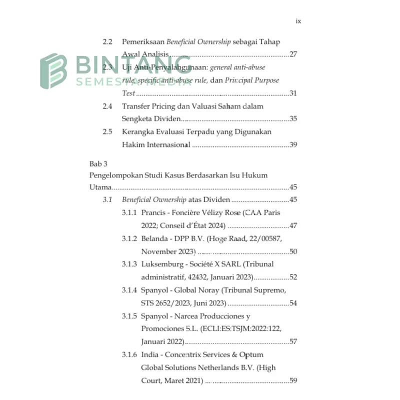 Bintang Semesta Media - ANALISIS KOMPARATIF INTERPRETASI PUTUSAN PENGADILAN DI BERBAGAI NEGARA MENGENAI SENGKETA TRANSFER PRICING DALAM TRANSAKSI SAHAM DAN DEVIDEN