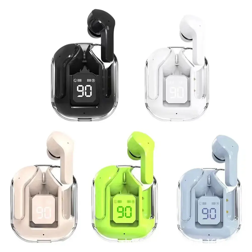 Premium Sound Quality Air 31 Wireless Bluetooth 5 3 Earbuds with Noise Canceling Audio Charging Headphone Transparent