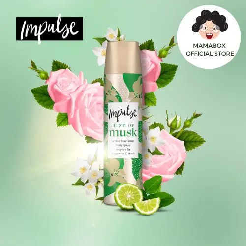 Impulse Musk Body Spray Deodorant 75ml Floral Fragrance Handy Scented