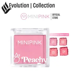 BPOM | MINIPINK Peachy Blush On Palette Matte Kosmetik Anti Air Tahan Lama  MP048