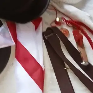 Set Perlengkapan Pramuka Anak Putra Putri SD SMP SMA Penggalang Merah dengan Tali Tangan dan Pisau Mini Fashion