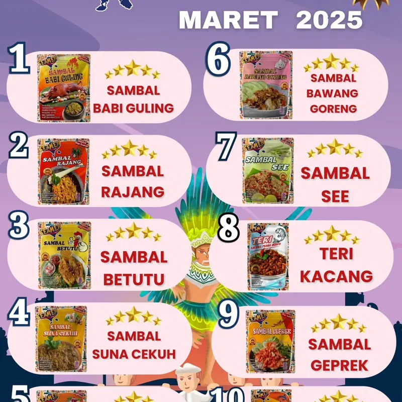 SAMBAL BAWANG GORENG ISI 5 SASET. MASA SIMPAN 1 TAHUN 1