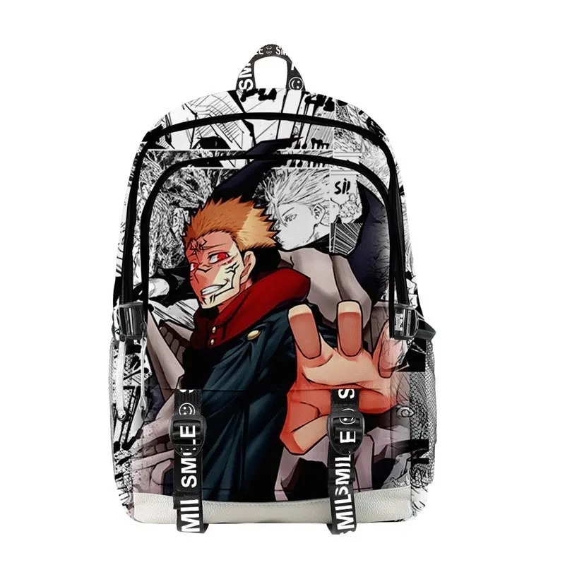 NEW Tas Ransel Jujutsu Kaisen Gojo Dan YujixSukuna Tas Ransel Dengan Full Print Tas Terkini Backpack Sekolah fasion Wanita 1